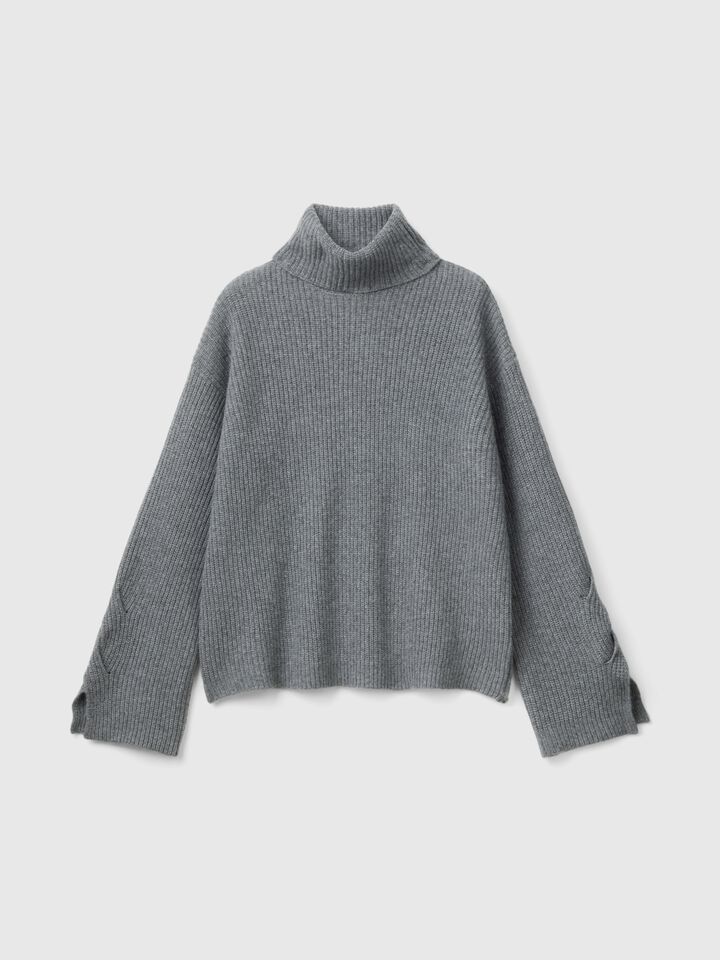 TURTLE NECK SWEATER Mujer image number 4